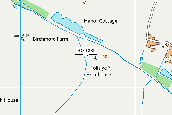 PO30 3BP map - OS VectorMap District (Ordnance Survey) PO30 3BP map - OS VectorMap District (Ordnance Survey)