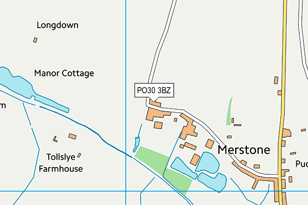 PO30 3BZ map - OS VectorMap District (Ordnance Survey) PO30 3BZ map - OS VectorMap District (Ordnance Survey)