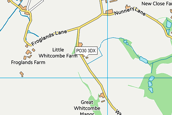 PO30 3DX map - OS VectorMap District (Ordnance Survey) PO30 3DX map - OS VectorMap District (Ordnance Survey)