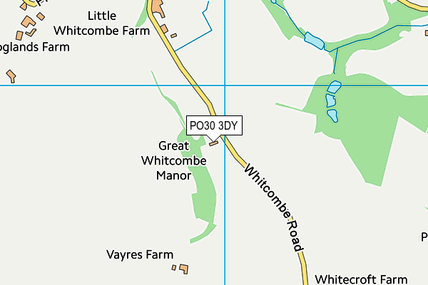 PO30 3DY map - OS VectorMap District (Ordnance Survey) PO30 3DY map - OS VectorMap District (Ordnance Survey)