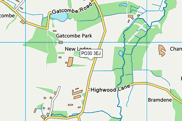 PO30 3EJ map - OS VectorMap District (Ordnance Survey) PO30 3EJ map - OS VectorMap District (Ordnance Survey)