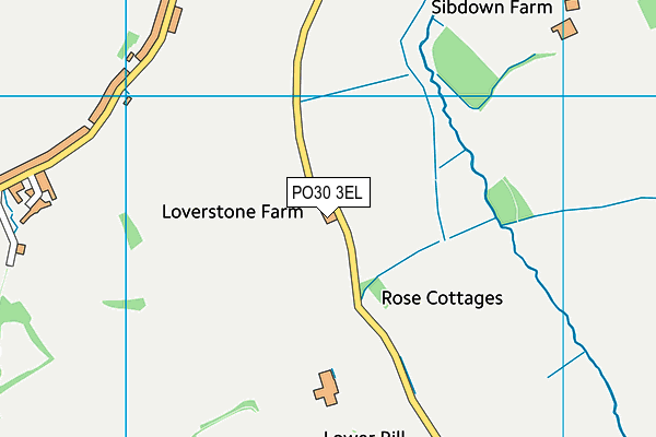 PO30 3EL map - OS VectorMap District (Ordnance Survey) PO30 3EL map - OS VectorMap District (Ordnance Survey)