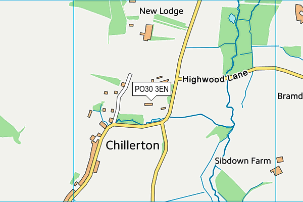 PO30 3EN map - OS VectorMap District (Ordnance Survey) PO30 3EN map - OS VectorMap District (Ordnance Survey)