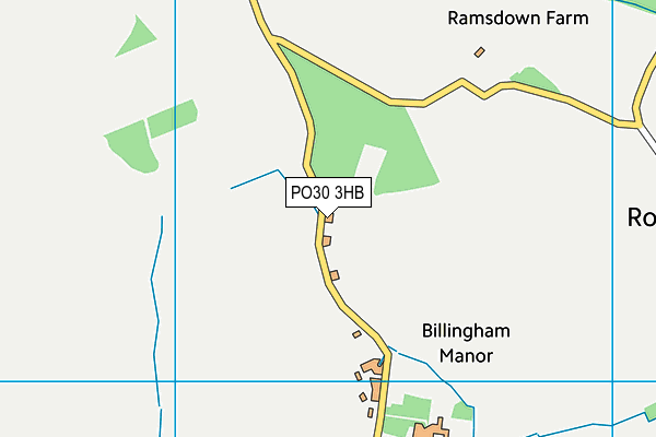 PO30 3HB map - OS VectorMap District (Ordnance Survey) PO30 3HB map - OS VectorMap District (Ordnance Survey)