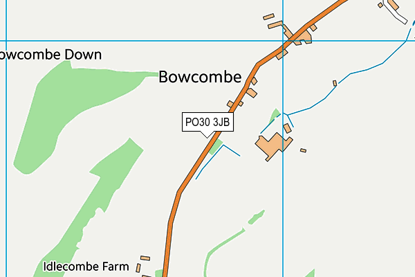 PO30 3JB map - OS VectorMap District (Ordnance Survey) PO30 3JB map - OS VectorMap District (Ordnance Survey)