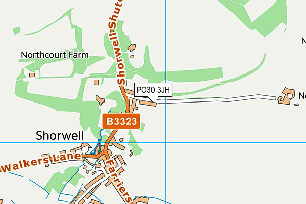 PO30 3JH map - OS VectorMap District (Ordnance Survey) PO30 3JH map - OS VectorMap District (Ordnance Survey)