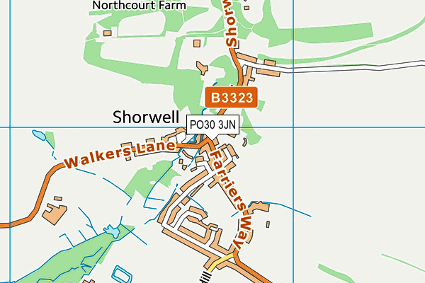 PO30 3JN map - OS VectorMap District (Ordnance Survey) PO30 3JN map - OS VectorMap District (Ordnance Survey)