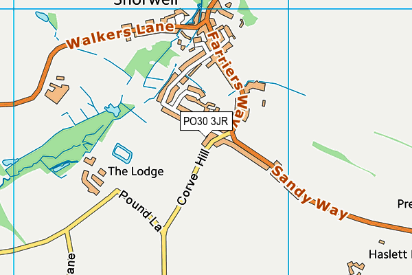 PO30 3JR map - OS VectorMap District (Ordnance Survey) PO30 3JR map - OS VectorMap District (Ordnance Survey)