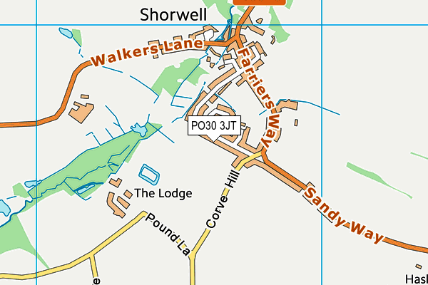 PO30 3JT map - OS VectorMap District (Ordnance Survey) PO30 3JT map - OS VectorMap District (Ordnance Survey)