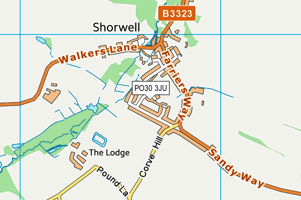 PO30 3JU map - OS VectorMap District (Ordnance Survey) PO30 3JU map - OS VectorMap District (Ordnance Survey)