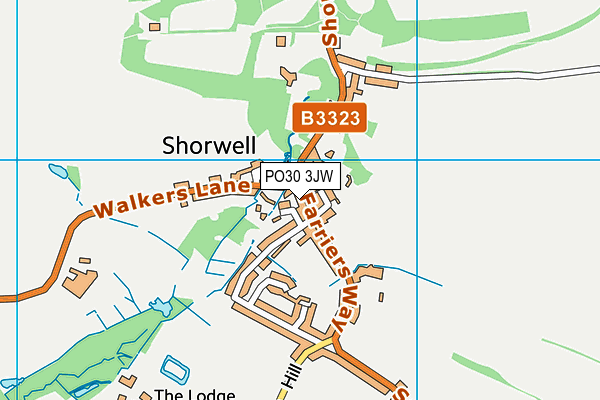 PO30 3JW map - OS VectorMap District (Ordnance Survey) PO30 3JW map - OS VectorMap District (Ordnance Survey)