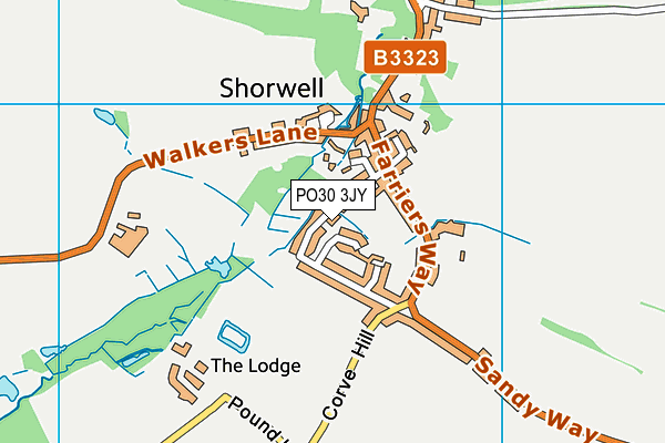 PO30 3JY map - OS VectorMap District (Ordnance Survey) PO30 3JY map - OS VectorMap District (Ordnance Survey)