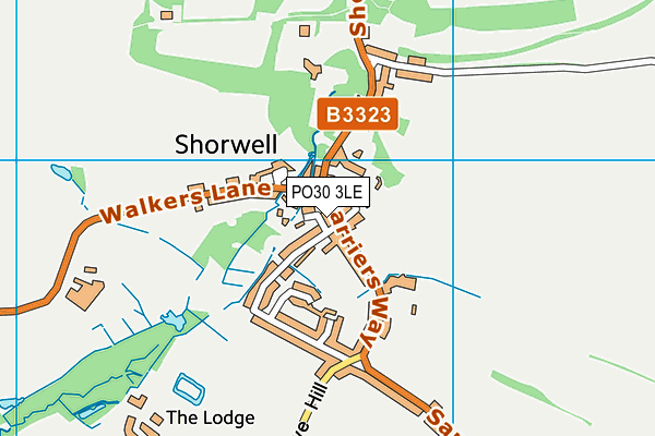 PO30 3LE map - OS VectorMap District (Ordnance Survey) PO30 3LE map - OS VectorMap District (Ordnance Survey)