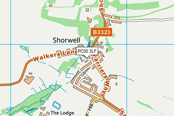 PO30 3LF map - OS VectorMap District (Ordnance Survey) PO30 3LF map - OS VectorMap District (Ordnance Survey)