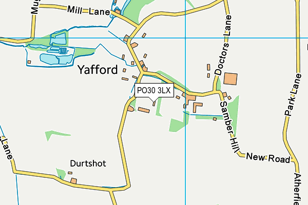 PO30 3LX map - OS VectorMap District (Ordnance Survey) PO30 3LX map - OS VectorMap District (Ordnance Survey)