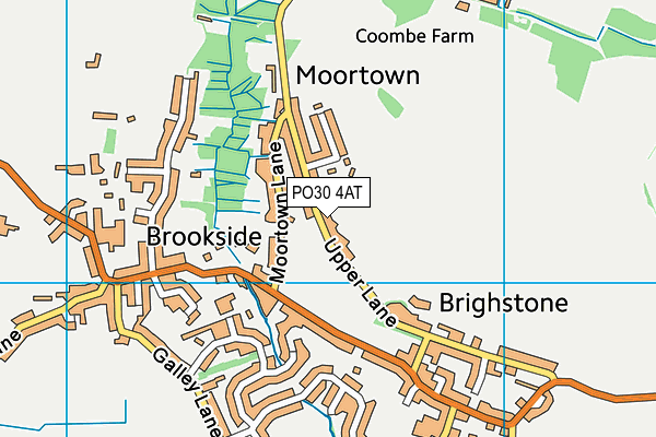 PO30 4AT map - OS VectorMap District (Ordnance Survey)