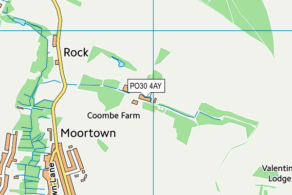 PO30 4AY map - OS VectorMap District (Ordnance Survey) PO30 4AY map - OS VectorMap District (Ordnance Survey)