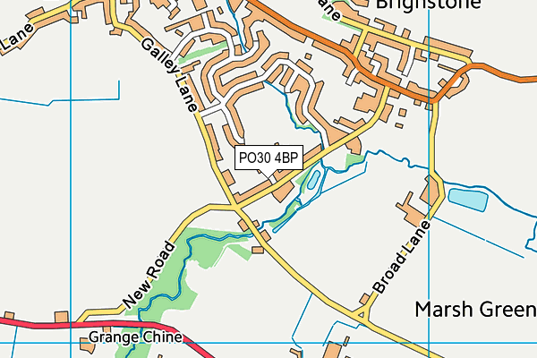 PO30 4BP map - OS VectorMap District (Ordnance Survey) PO30 4BP map - OS VectorMap District (Ordnance Survey)