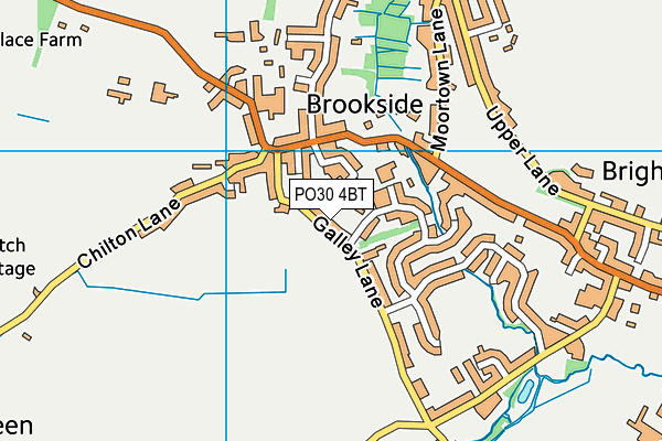 PO30 4BT map - OS VectorMap District (Ordnance Survey) PO30 4BT map - OS VectorMap District (Ordnance Survey)