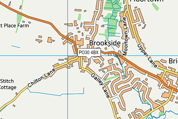 PO30 4BX map - OS VectorMap District (Ordnance Survey) PO30 4BX map - OS VectorMap District (Ordnance Survey)