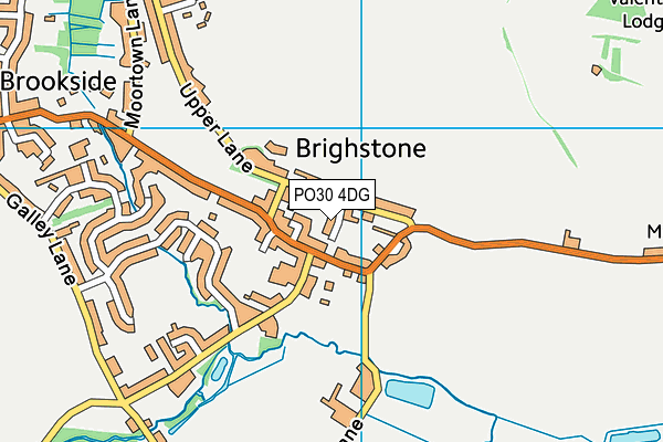 PO30 4DG map - OS VectorMap District (Ordnance Survey)