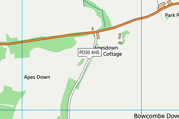 PO30 4HS map - OS VectorMap District (Ordnance Survey) PO30 4HS map - OS VectorMap District (Ordnance Survey)