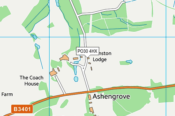 PO30 4HX map - OS VectorMap District (Ordnance Survey) PO30 4HX map - OS VectorMap District (Ordnance Survey)