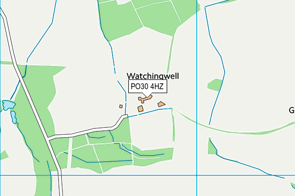 PO30 4HZ map - OS VectorMap District (Ordnance Survey) PO30 4HZ map - OS VectorMap District (Ordnance Survey)