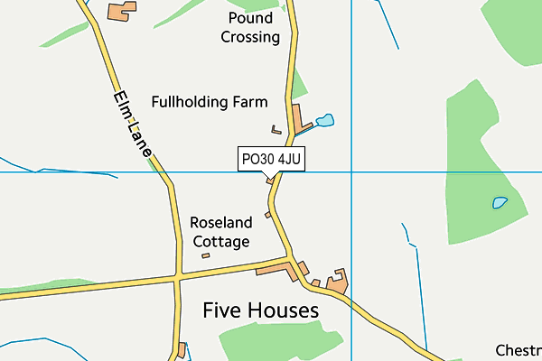 PO30 4JU map - OS VectorMap District (Ordnance Survey) PO30 4JU map - OS VectorMap District (Ordnance Survey)