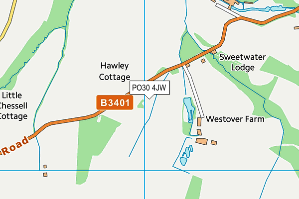 PO30 4JW map - OS VectorMap District (Ordnance Survey) PO30 4JW map - OS VectorMap District (Ordnance Survey)