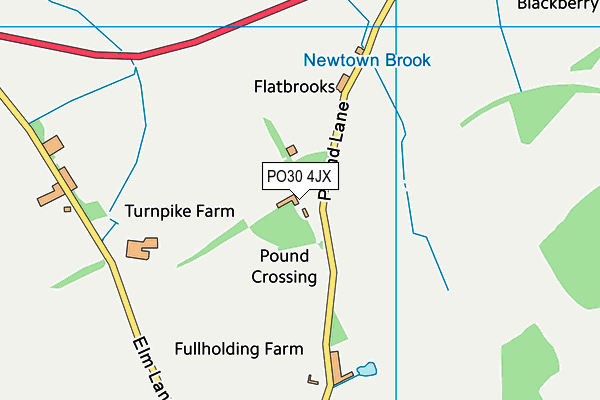 PO30 4JX map - OS VectorMap District (Ordnance Survey) PO30 4JX map - OS VectorMap District (Ordnance Survey)