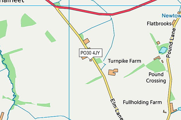 PO30 4JY map - OS VectorMap District (Ordnance Survey) PO30 4JY map - OS VectorMap District (Ordnance Survey)