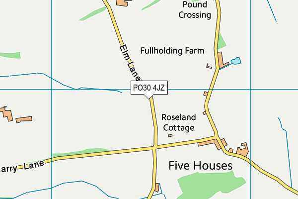 PO30 4JZ map - OS VectorMap District (Ordnance Survey) PO30 4JZ map - OS VectorMap District (Ordnance Survey)