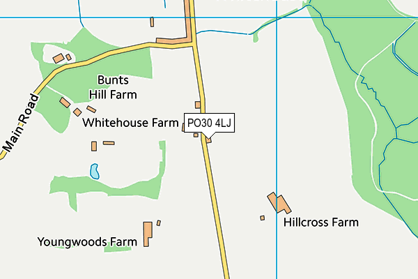 PO30 4LJ map - OS VectorMap District (Ordnance Survey)