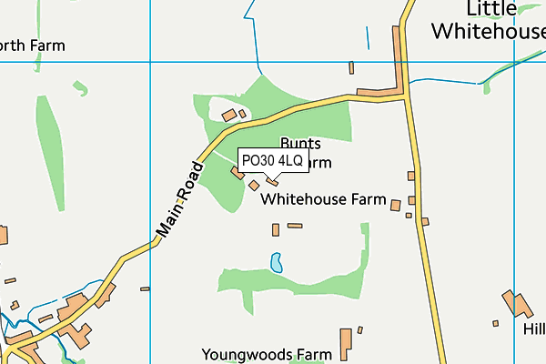 PO30 4LQ map - OS VectorMap District (Ordnance Survey) PO30 4LQ map - OS VectorMap District (Ordnance Survey)