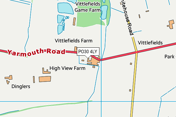 PO30 4LY map - OS VectorMap District (Ordnance Survey) PO30 4LY map - OS VectorMap District (Ordnance Survey)