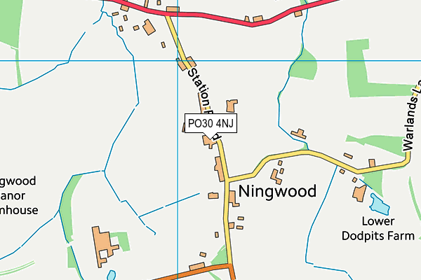 PO30 4NJ map - OS VectorMap District (Ordnance Survey) PO30 4NJ map - OS VectorMap District (Ordnance Survey)