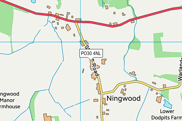 PO30 4NL map - OS VectorMap District (Ordnance Survey) PO30 4NL map - OS VectorMap District (Ordnance Survey)
