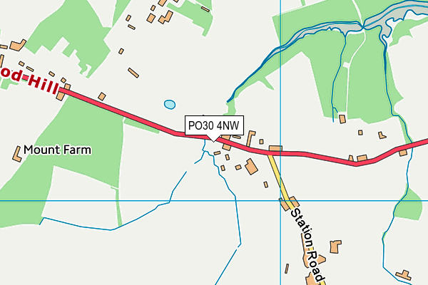 PO30 4NW map - OS VectorMap District (Ordnance Survey) PO30 4NW map - OS VectorMap District (Ordnance Survey)