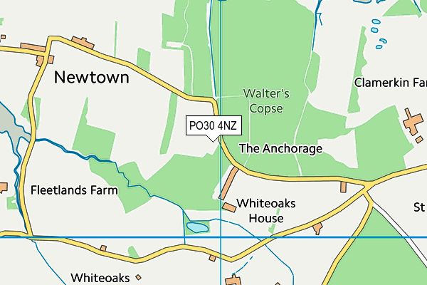 PO30 4NZ map - OS VectorMap District (Ordnance Survey) PO30 4NZ map - OS VectorMap District (Ordnance Survey)
