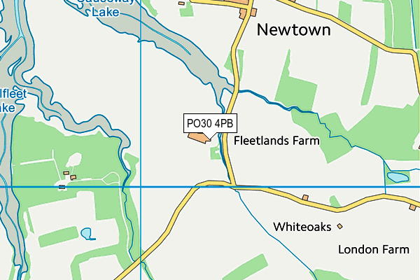 PO30 4PB map - OS VectorMap District (Ordnance Survey) PO30 4PB map - OS VectorMap District (Ordnance Survey)