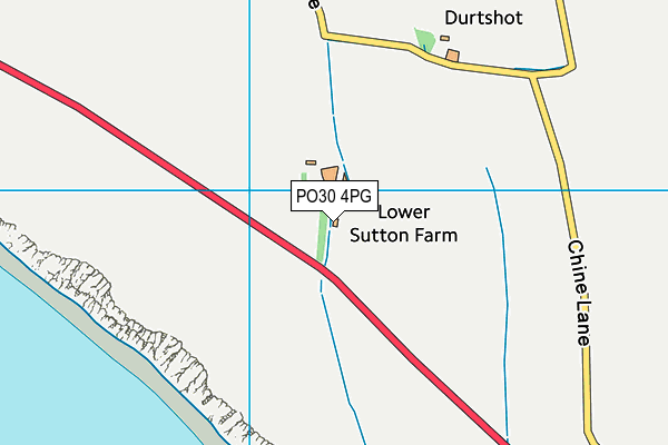 PO30 4PG map - OS VectorMap District (Ordnance Survey) PO30 4PG map - OS VectorMap District (Ordnance Survey)
