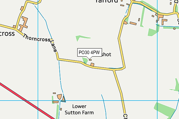 PO30 4PW map - OS VectorMap District (Ordnance Survey) PO30 4PW map - OS VectorMap District (Ordnance Survey)