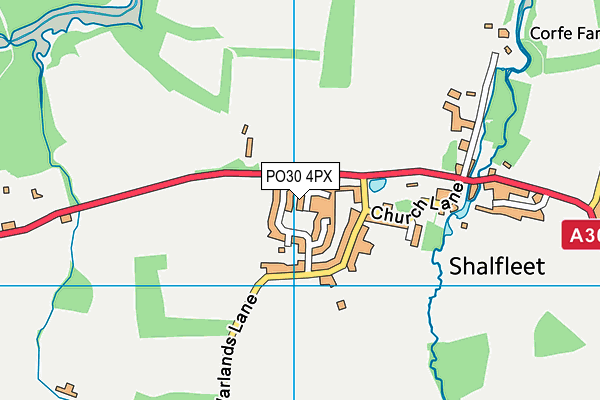 PO30 4PX map - OS VectorMap District (Ordnance Survey) PO30 4PX map - OS VectorMap District (Ordnance Survey)