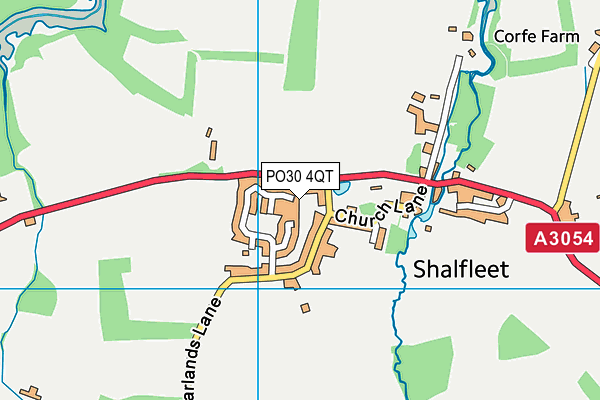PO30 4QT map - OS VectorMap District (Ordnance Survey) PO30 4QT map - OS VectorMap District (Ordnance Survey)