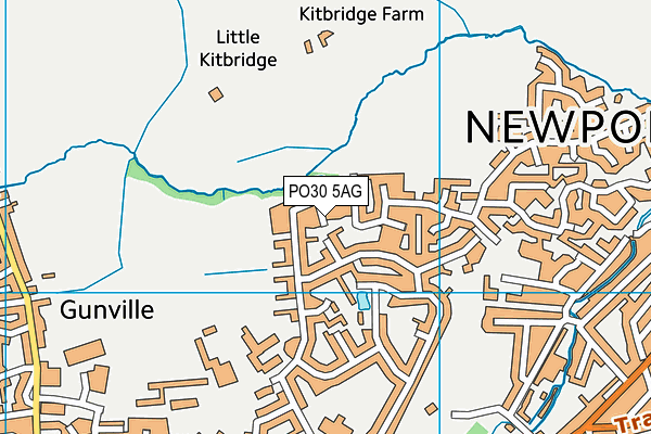 PO30 5AG map - OS VectorMap District (Ordnance Survey) PO30 5AG map - OS VectorMap District (Ordnance Survey)