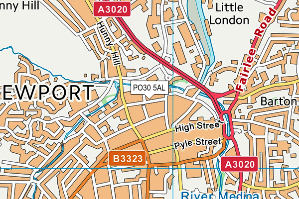 PO30 5AL map - OS VectorMap District (Ordnance Survey) PO30 5AL map - OS VectorMap District (Ordnance Survey)