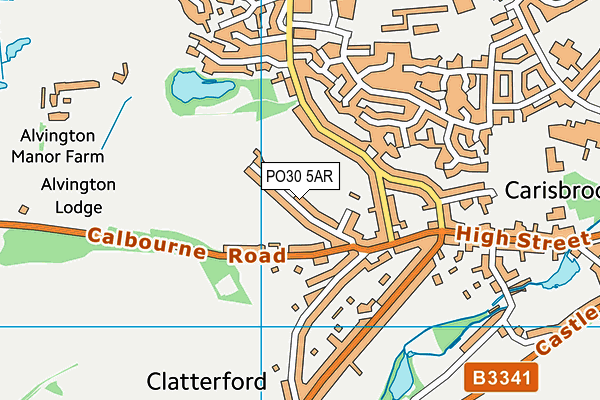 PO30 5AR map - OS VectorMap District (Ordnance Survey) PO30 5AR map - OS VectorMap District (Ordnance Survey)