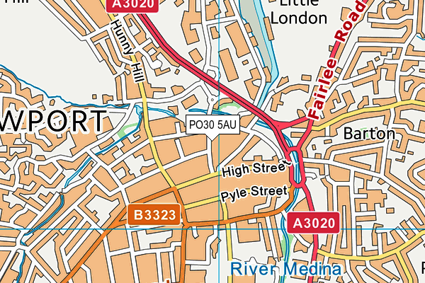 PO30 5AU map - OS VectorMap District (Ordnance Survey) PO30 5AU map - OS VectorMap District (Ordnance Survey)
