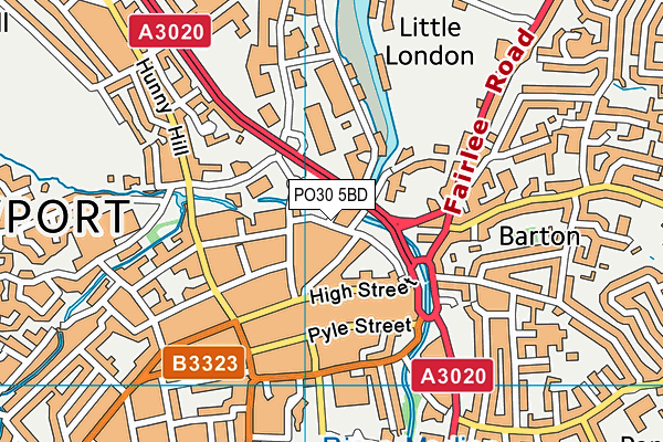 PO30 5BD map - OS VectorMap District (Ordnance Survey) PO30 5BD map - OS VectorMap District (Ordnance Survey)